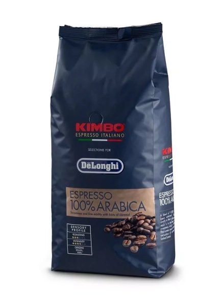 De'Longhi Kimbo Arabica zrnková káva (1kg)