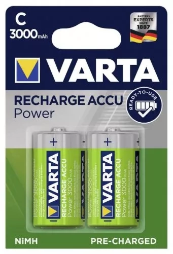 Baterie nabíjecí Varta Power C, HR14, 3000mAh, Ni-MH 2 ks