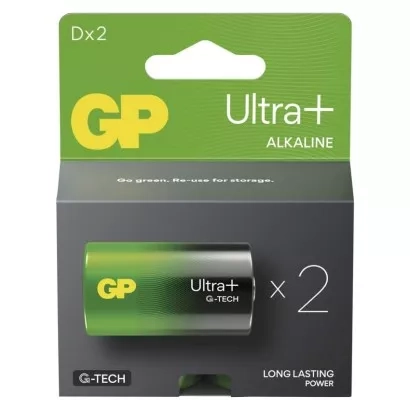 EMOS Alkalická baterie GP Ultra Plus D (LR20)