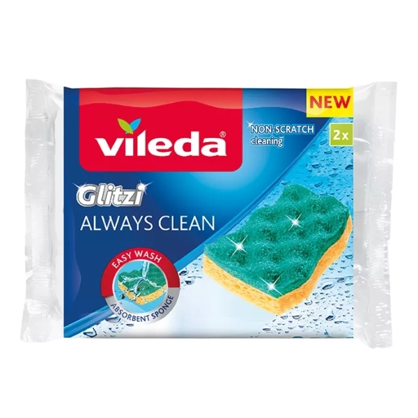 VILEDA hubka Glitzi Always Clean 2 ks