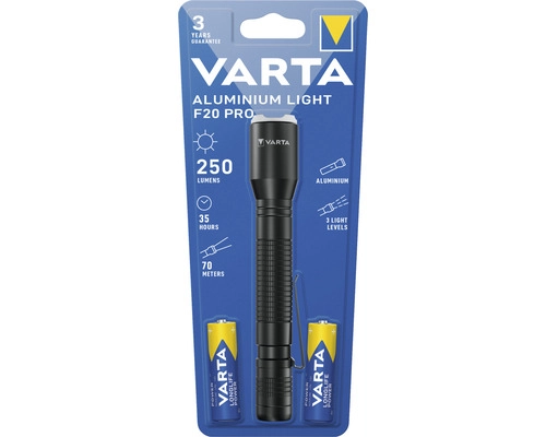 Svietidlo VARTA Aluminium Light F20 PRO LED/2xAA 16607