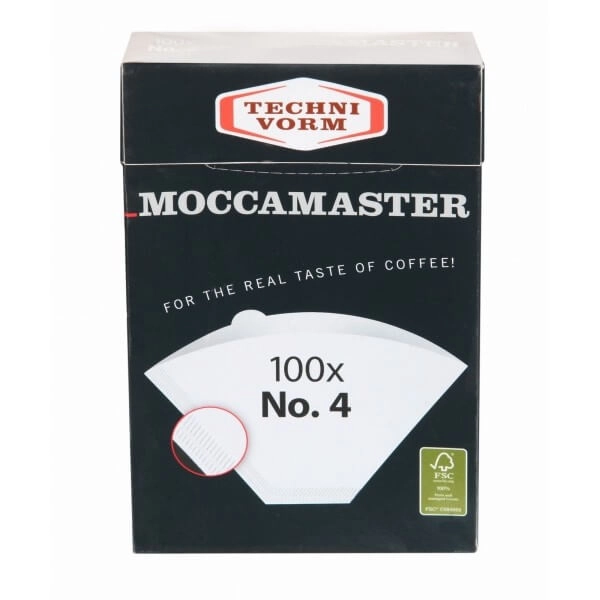 Papierové filtre Moccamaster - 100 ks veľ. 4